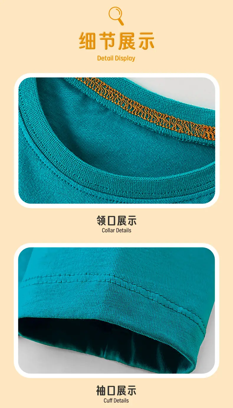 2025 Kids Dinosaur Sweatshirt Teal Long Sleeve — feature 9