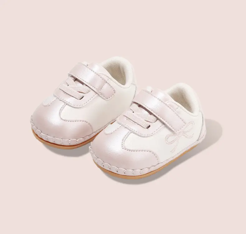 New 0-1 Year Baby Shoes Silver Velcro 6-12 Months — feature 24
