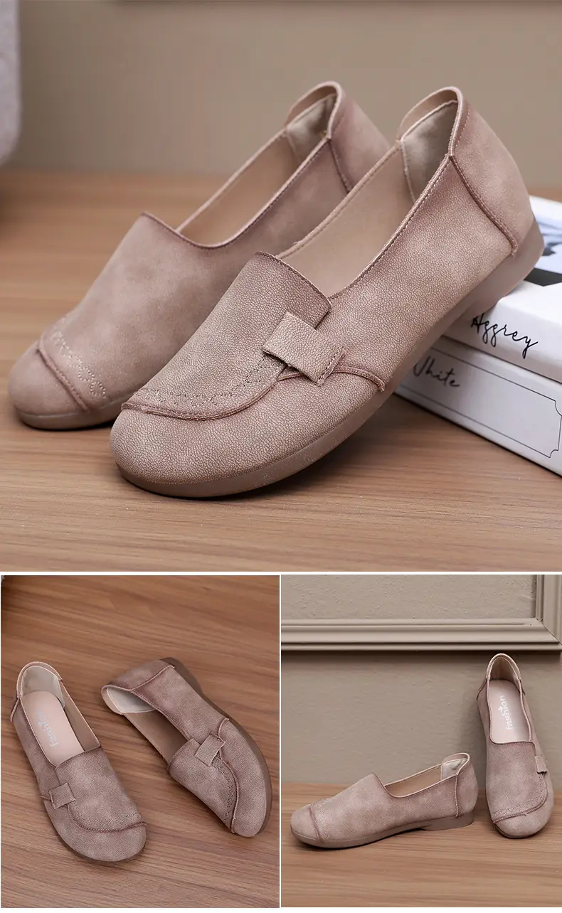 Mom's Shoes Flats for Women 2025 Spring and Autum New Soft-Soled Comfortable Slip-On Beanie Shoes Old Beijing Cloth Shoes for Women — feature 30