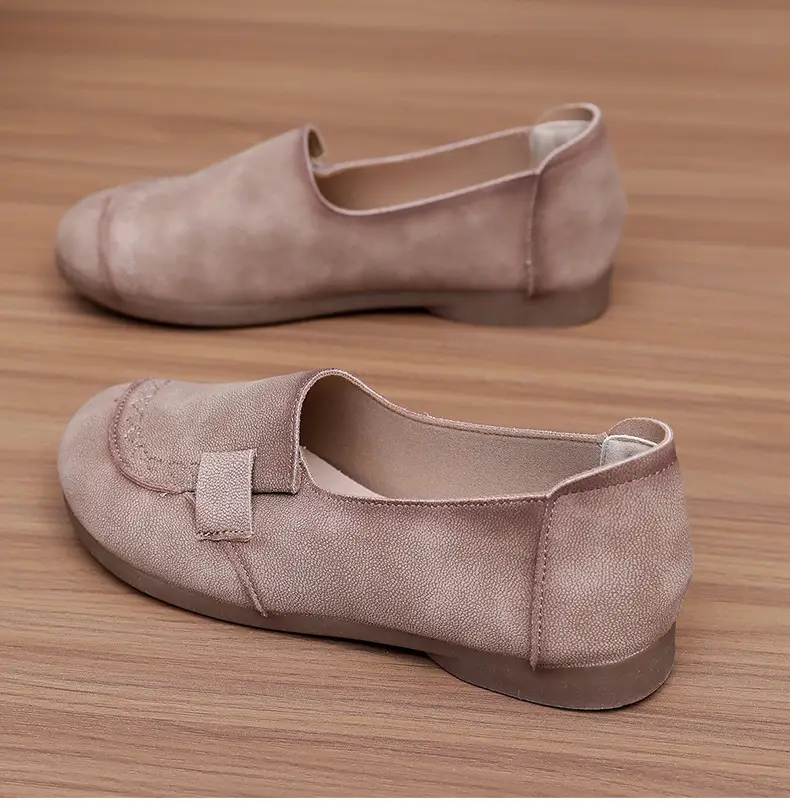 Mom's Shoes Flats for Women 2025 Spring and Autum New Soft-Soled Comfortable Slip-On Beanie Shoes Old Beijing Cloth Shoes for Women — feature 33