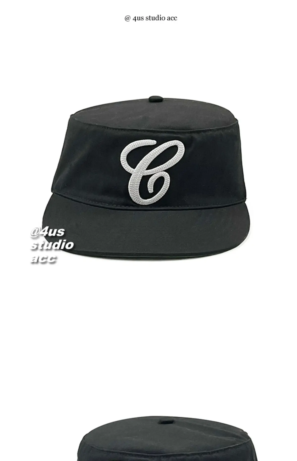 Women Flat Cap with 3D Embroidery & Duckbill Design — feature 16