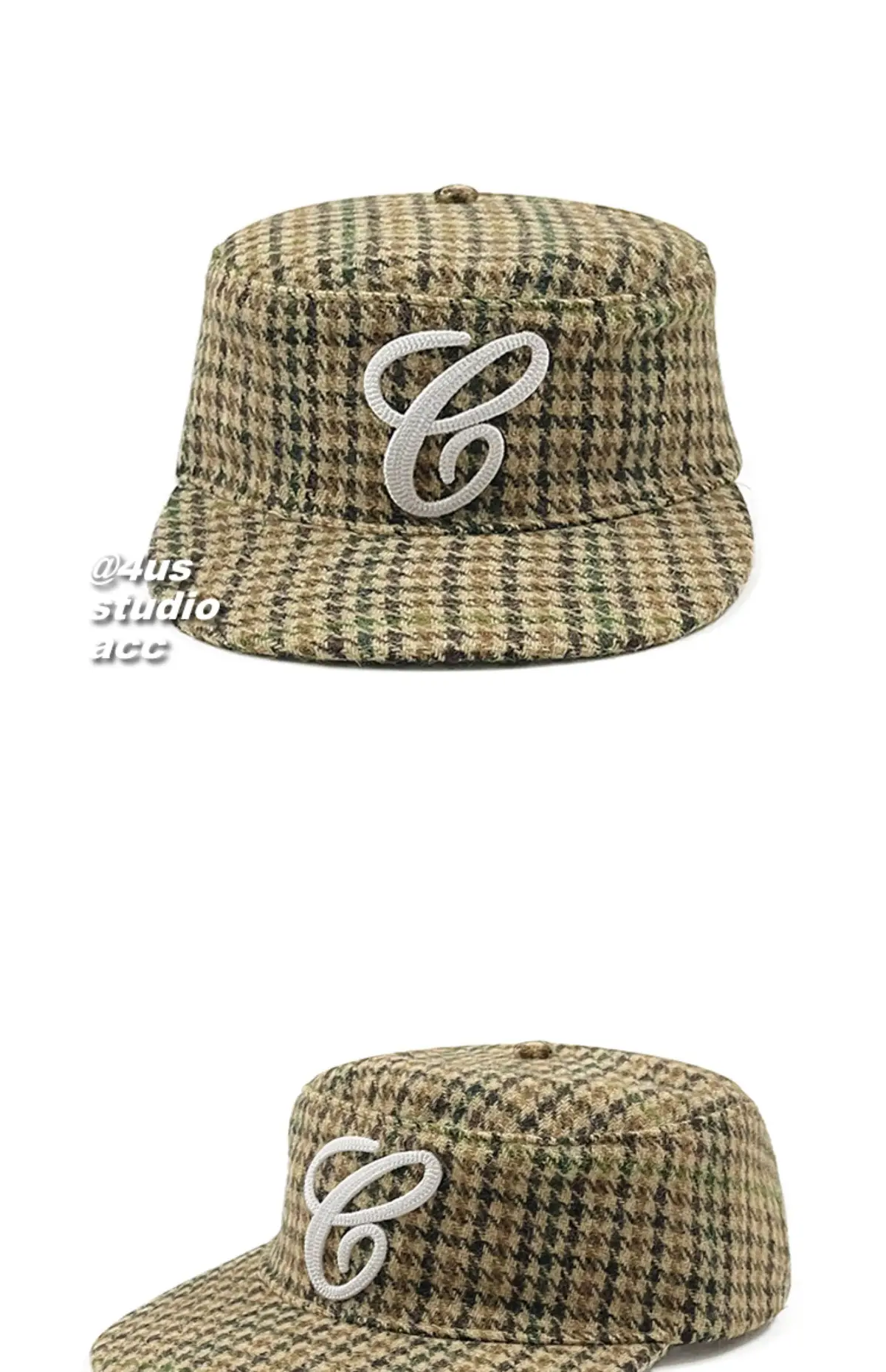 Women Flat Cap with 3D Embroidery & Duckbill Design — feature 19