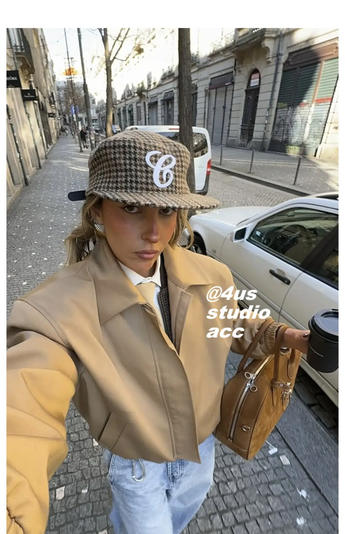 Women Flat Cap with 3D Embroidery & Duckbill Design — feature 6
