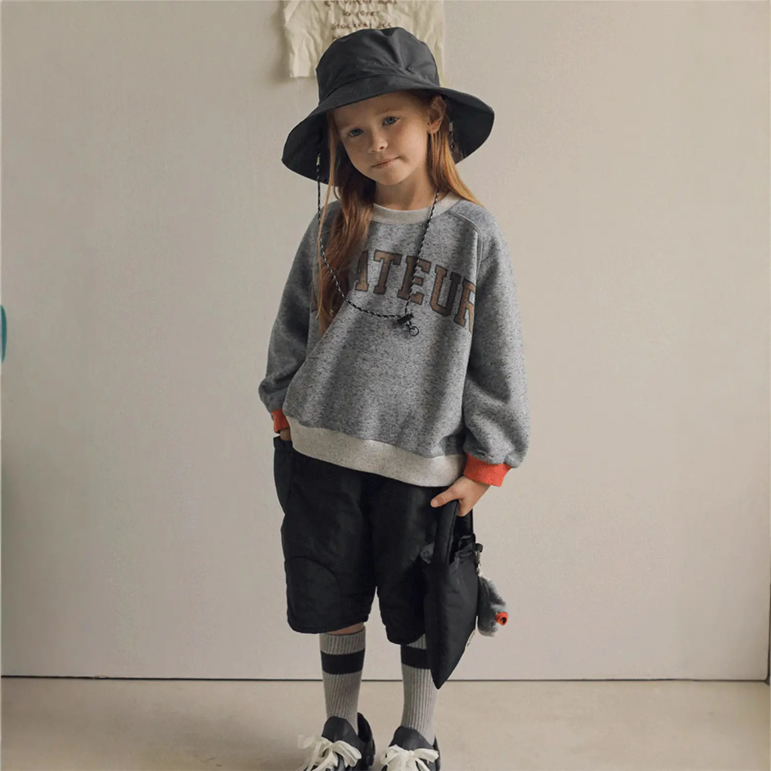 2025 Kids Sweatshirt Set Cotton Round Neck Letter Print - Image 4