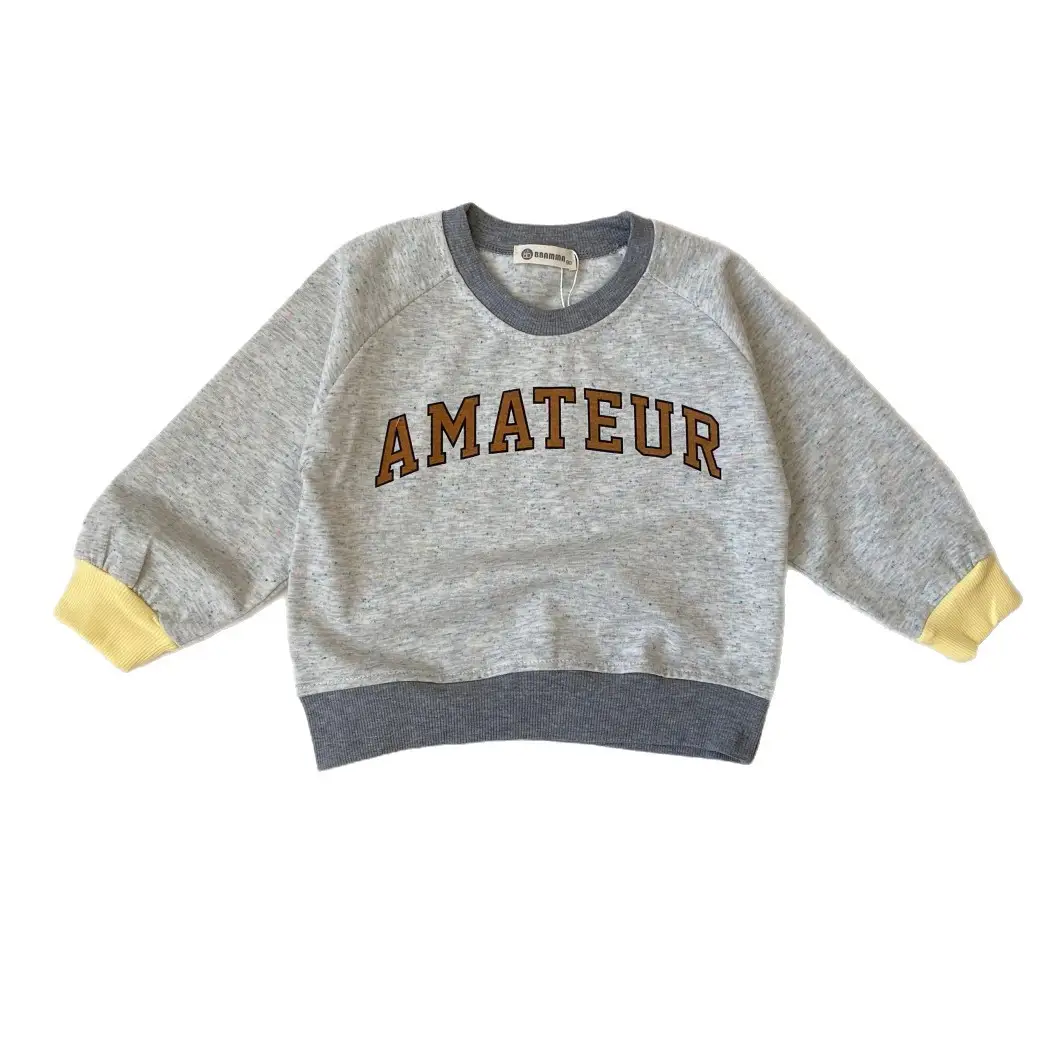 2025 Kids Sweatshirt Set Cotton Round Neck Letter Print - Image 6
