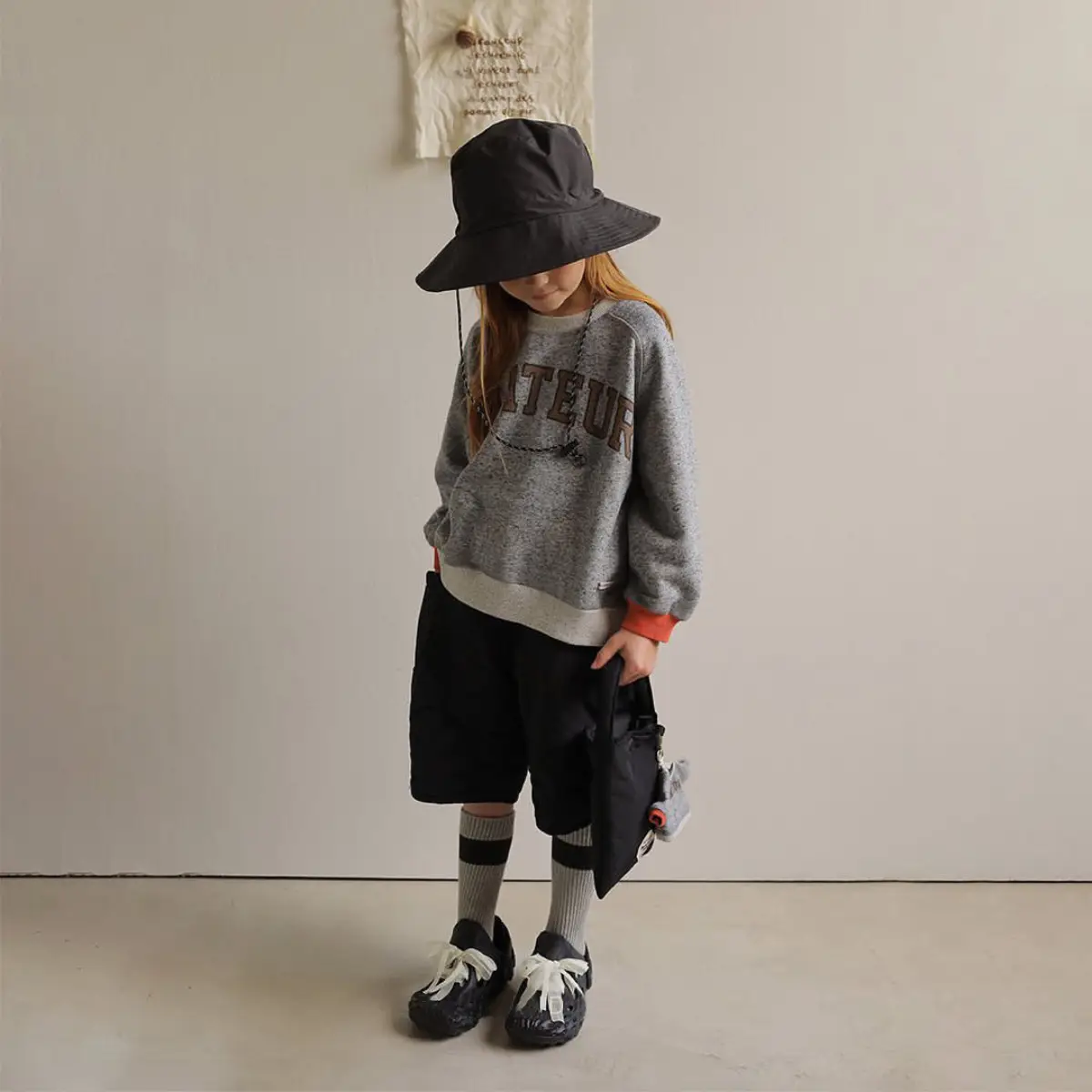 2025 Kids Sweatshirt Set Cotton Round Neck Letter Print — feature 10
