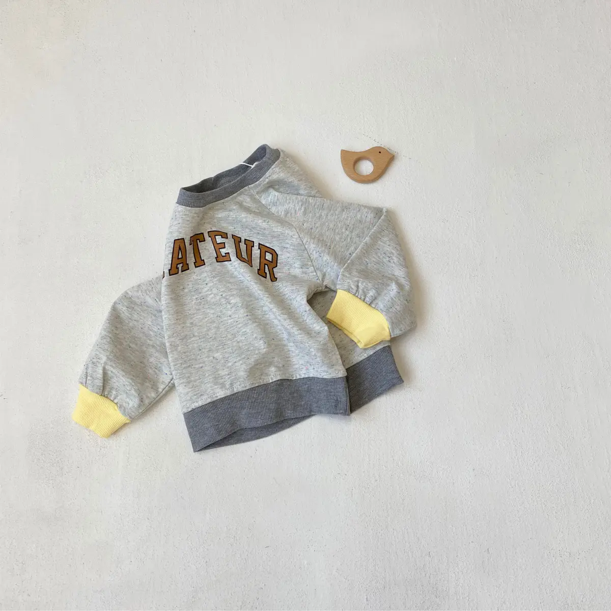 2025 Kids Sweatshirt Set Cotton Round Neck Letter Print — feature 15