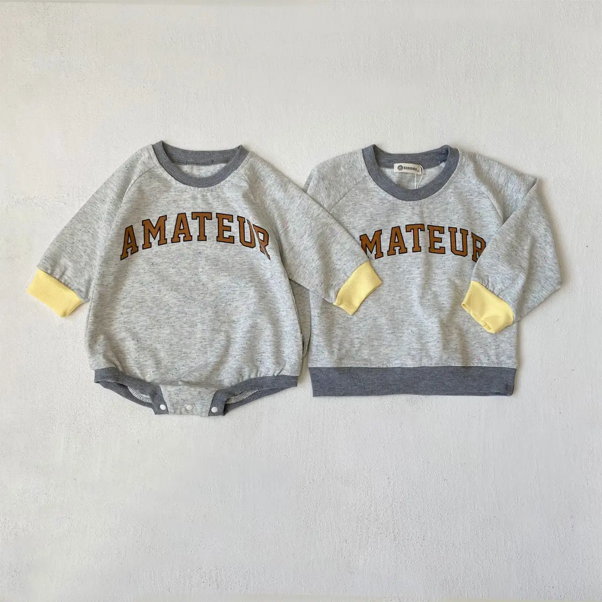 2025 Kids Sweatshirt Set Cotton Round Neck Letter Print — feature 19