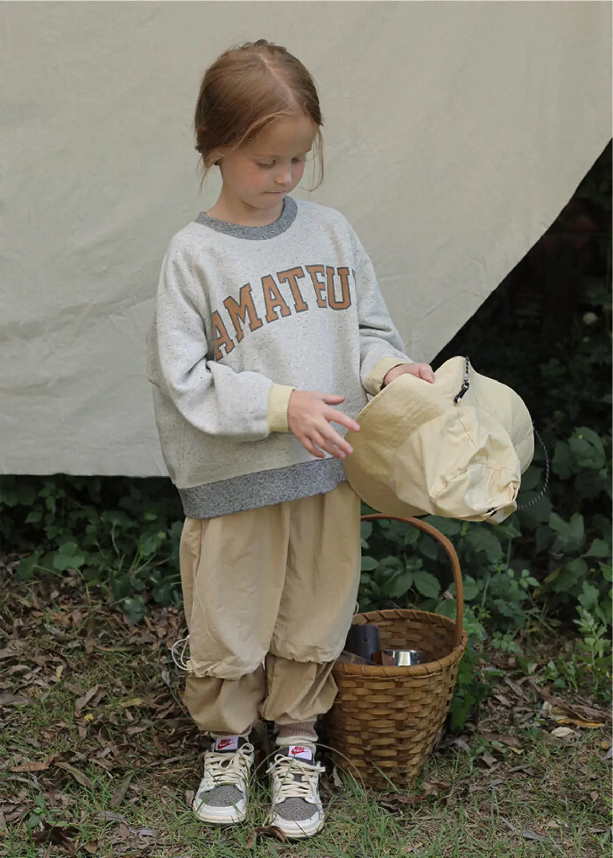 2025 Kids Sweatshirt Set Cotton Round Neck Letter Print — feature 7