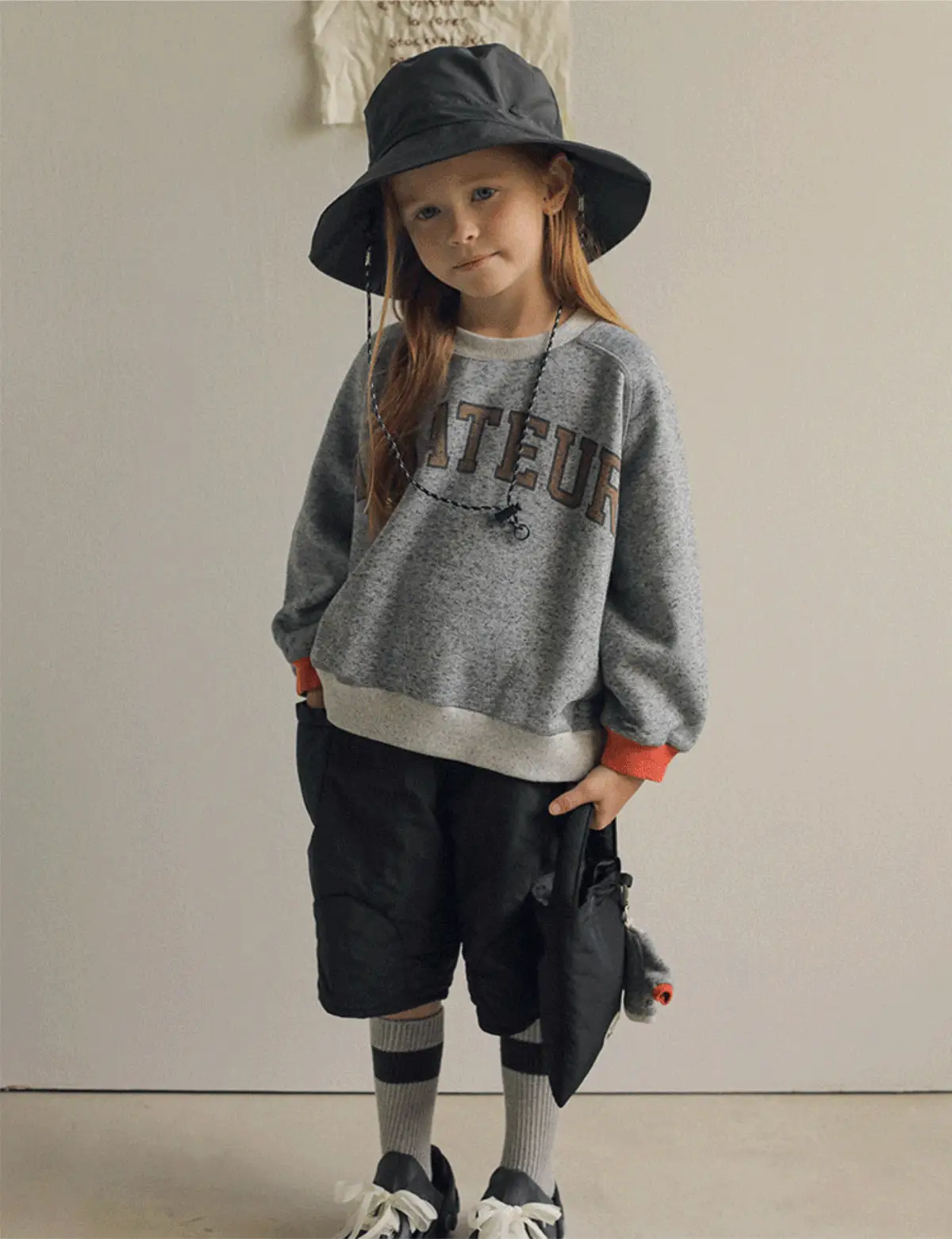 2025 Kids Sweatshirt Set Cotton Round Neck Letter Print — feature 9