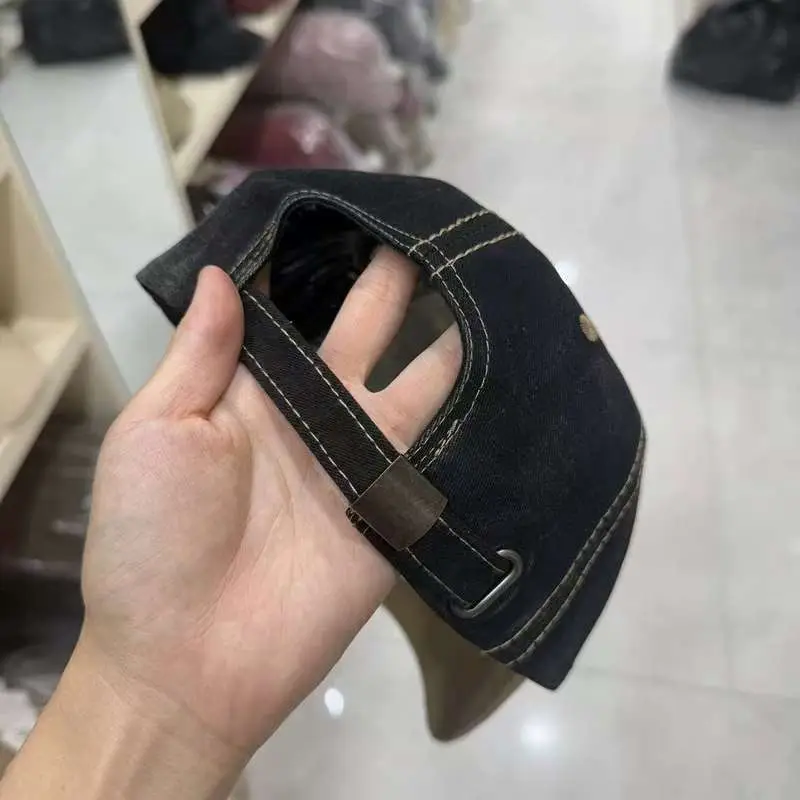 Vintage Distressed Women's Cap Fat Bou Black — feature 13