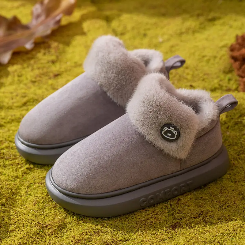 2025 Woolen Snow Slippers for Men Women Winter - Image 4