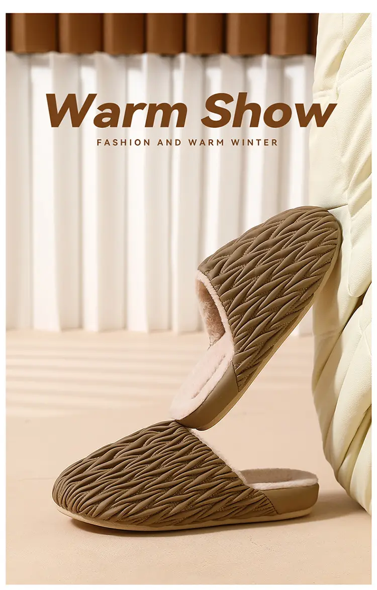 Men's Cotton Furry Slippers Warm Autumn Winter 2024 — feature 7