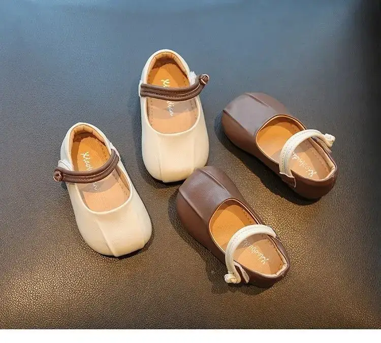 Girls Leather Flats Baby Princess Shoes Soft Sole — feature 1