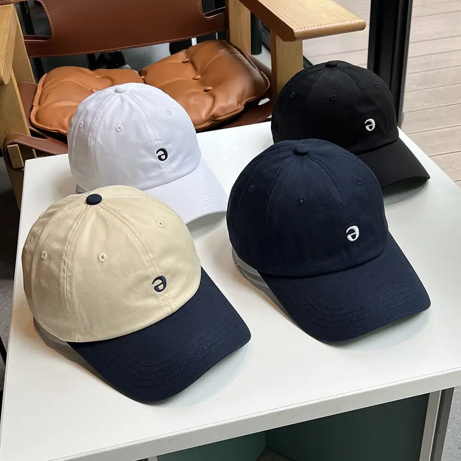 Women Baseball Cap with E Letter Embroidery, Soft Fabric, 4 Colors - Image 8