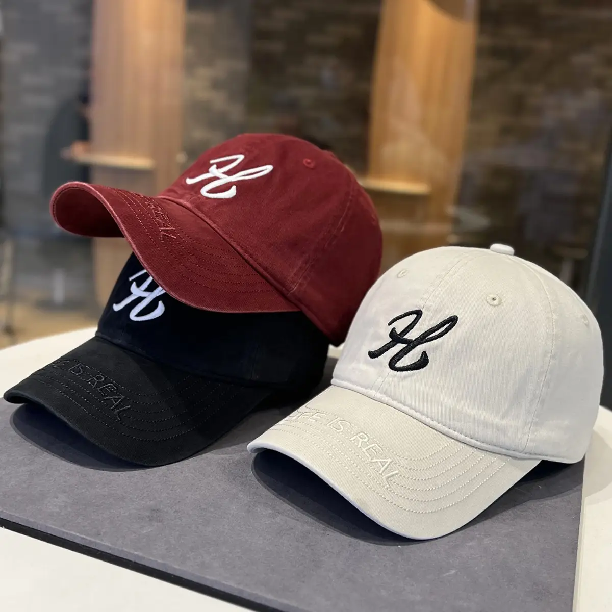 Korean Letter Embroidered Baseball Caps for Women - Image 11