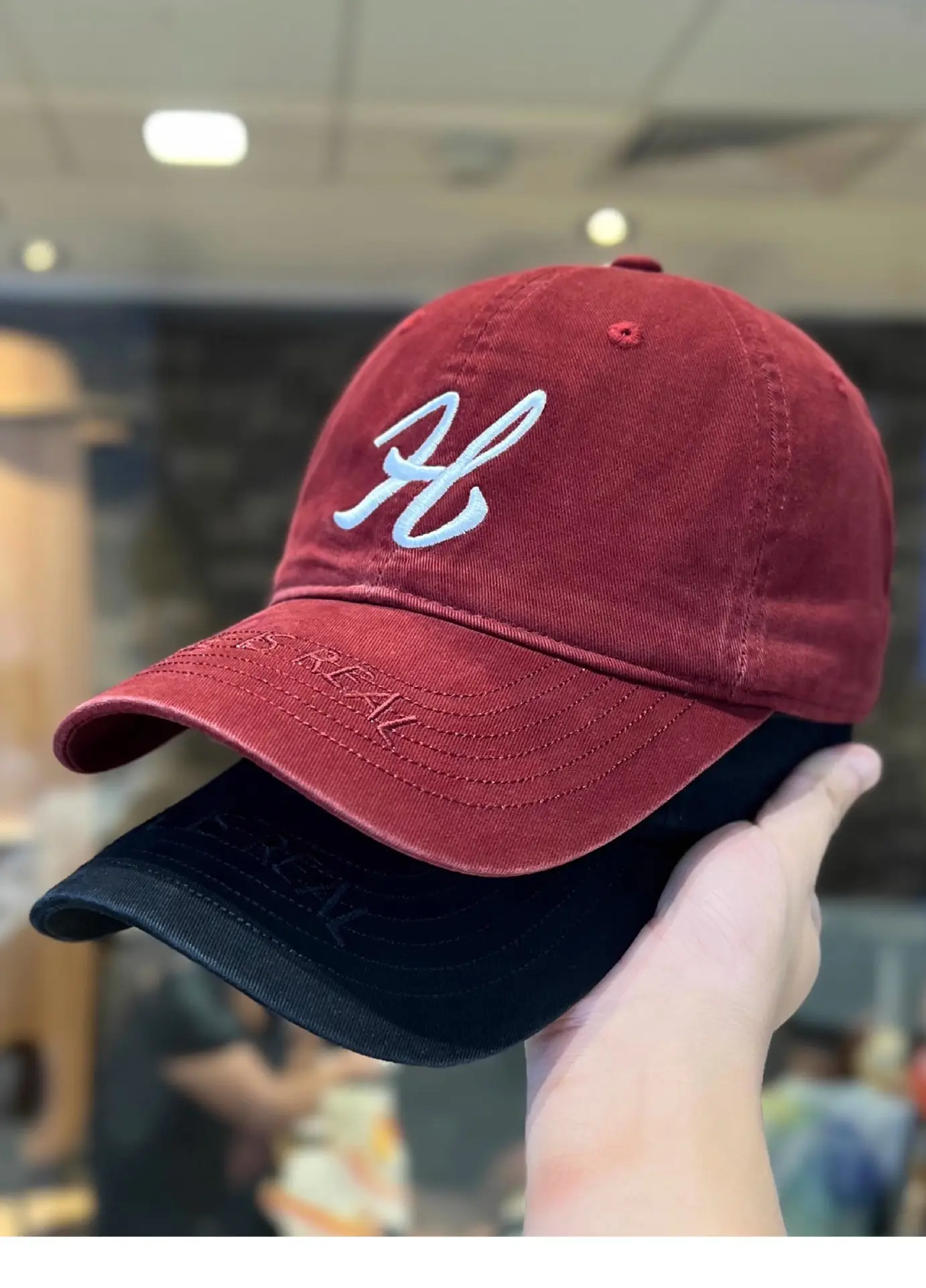 Korean Letter Embroidered Baseball Caps for Women — feature 8