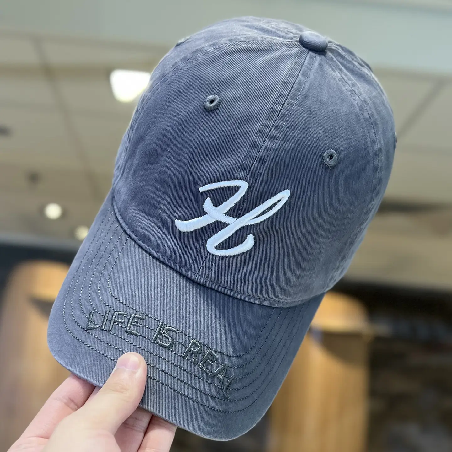 Korean Letter Embroidered Baseball Caps for Women - Image 6