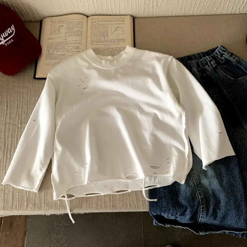 Black Long Sleeve T-Shirt for Boys Autumn 2025 - Image 7