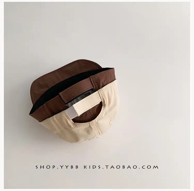 Baby Cute Hats Black Brown Beige Spring Autumn Windproof Travel Cap — feature 5