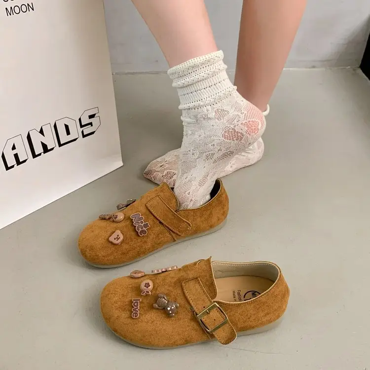 Slip-On All-Inclusive Birkenstock Shoes for Women 2025 Autum New Soft-Soled Non-Slip Comfortable Flats-Soled Breathable Loafers - Image 7