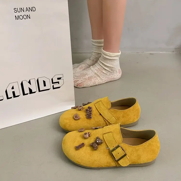 Slip-On All-Inclusive Birkenstock Shoes for Women 2025 Autum New Soft-Soled Non-Slip Comfortable Flats-Soled Breathable Loafers - Image 8
