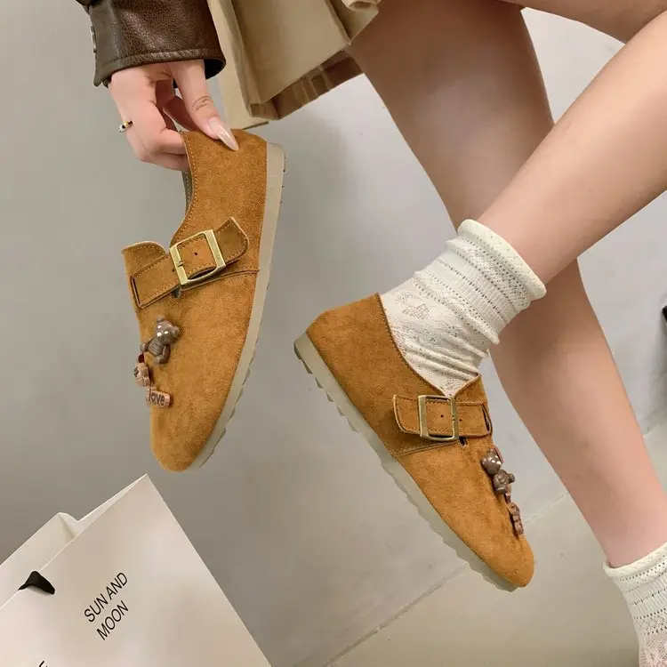 Slip-On All-Inclusive Birkenstock Shoes for Women 2025 Autum New Soft-Soled Non-Slip Comfortable Flats-Soled Breathable Loafers — feature 11