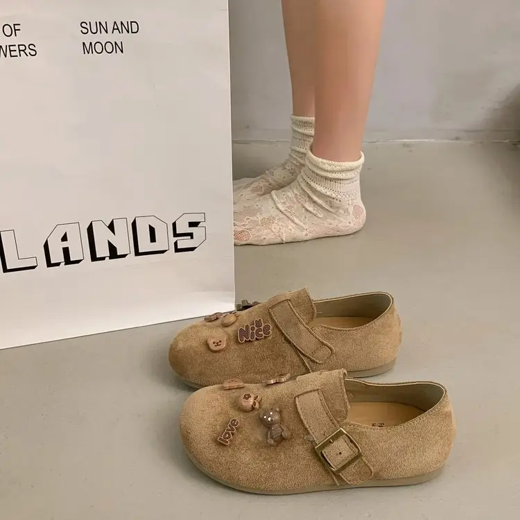 Slip-On All-Inclusive Birkenstock Shoes for Women 2025 Autum New Soft-Soled Non-Slip Comfortable Flats-Soled Breathable Loafers — feature 14