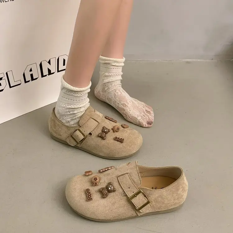 Slip-On All-Inclusive Birkenstock Shoes for Women 2025 Autum New Soft-Soled Non-Slip Comfortable Flats-Soled Breathable Loafers — feature 5