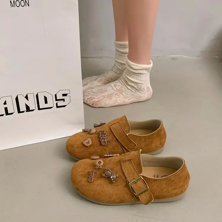 Slip-On All-Inclusive Birkenstock Shoes for Women 2025 Autum New Soft-Soled Non-Slip Comfortable Flats-Soled Breathable Loafers — feature 7