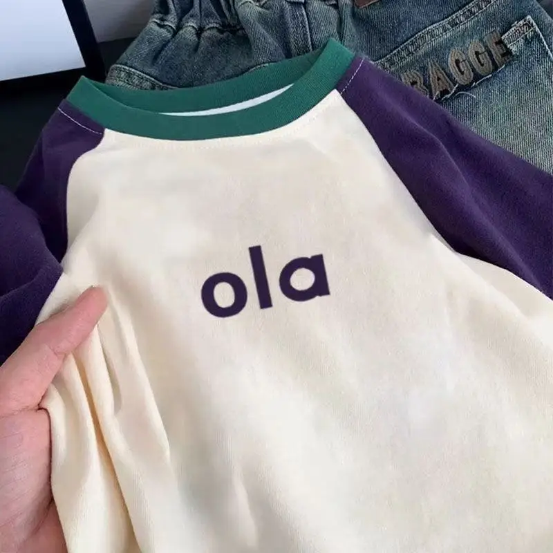 New Arrival Boys Orange "ola" Long Sleeve T-Shirt — feature 5