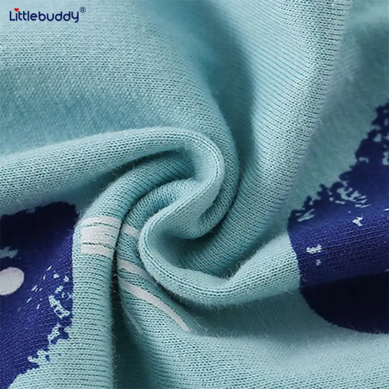 Little Buddy Boys' Blue Whale Print Suit Summer - Image 4