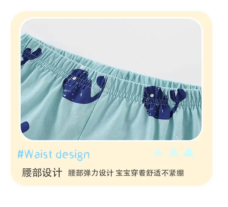 Little Buddy Boys' Blue Whale Print Suit Summer — feature 10