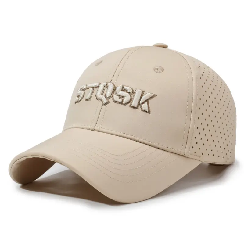 White Korean Style Baseball Cap with Embroidered Letter - Image 4