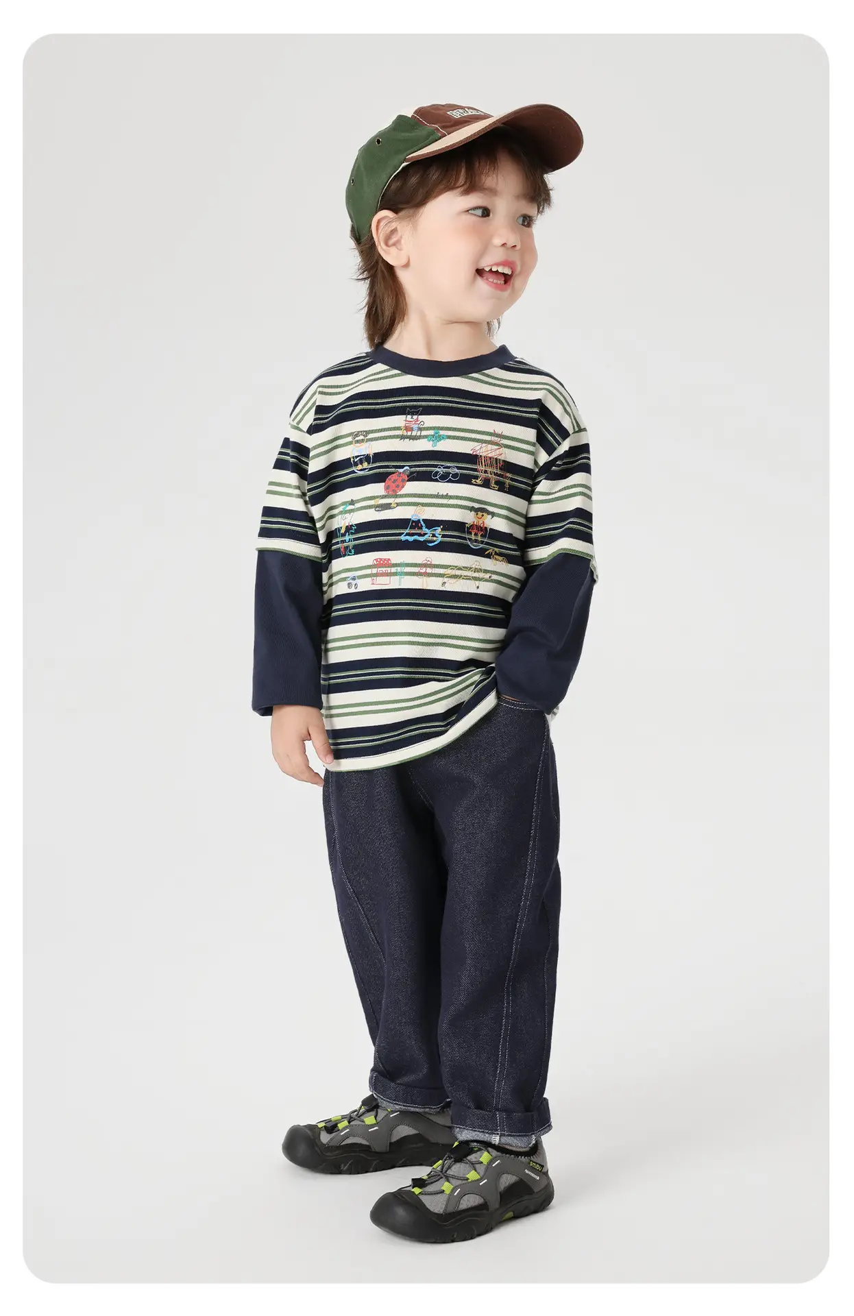 Right European Boys Striped Long Sleeve T-Shirt Autumn Baby 2025 — feature 16
