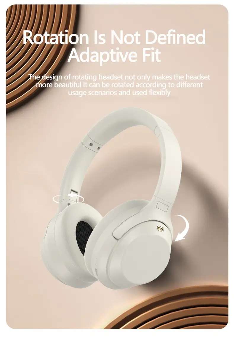White Bluetooth Headset with ANC & Super Battery β feature 10