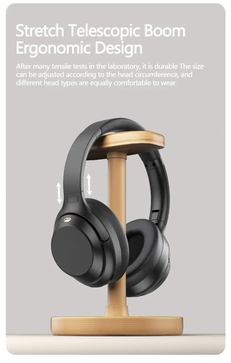 White Bluetooth Headset with ANC & Super Battery β feature 9
