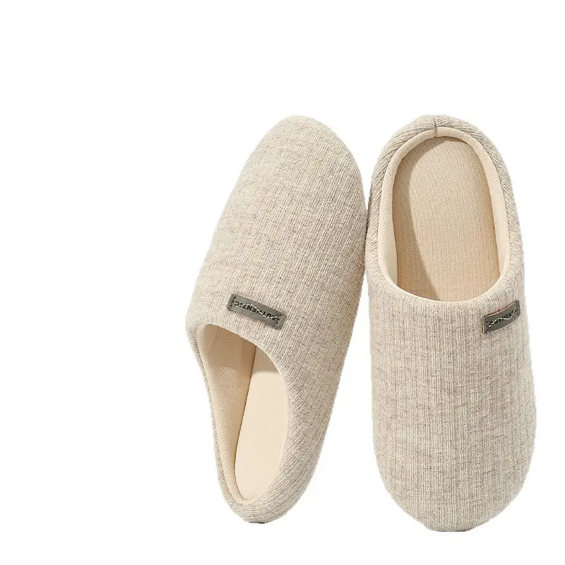 2025 Cotton Slippers for Women, Autumn and Winter, Non-Slip, Indoor Home Use, Silent, Soft Sole, Warm, Plush, Couple Slippers for Men - Image 7
