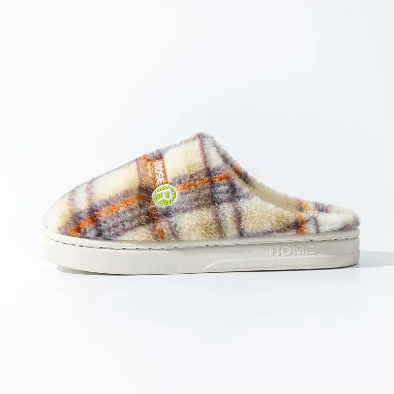 Women Plaid Fleece Lined Winter Slippers 2025 - Image 10