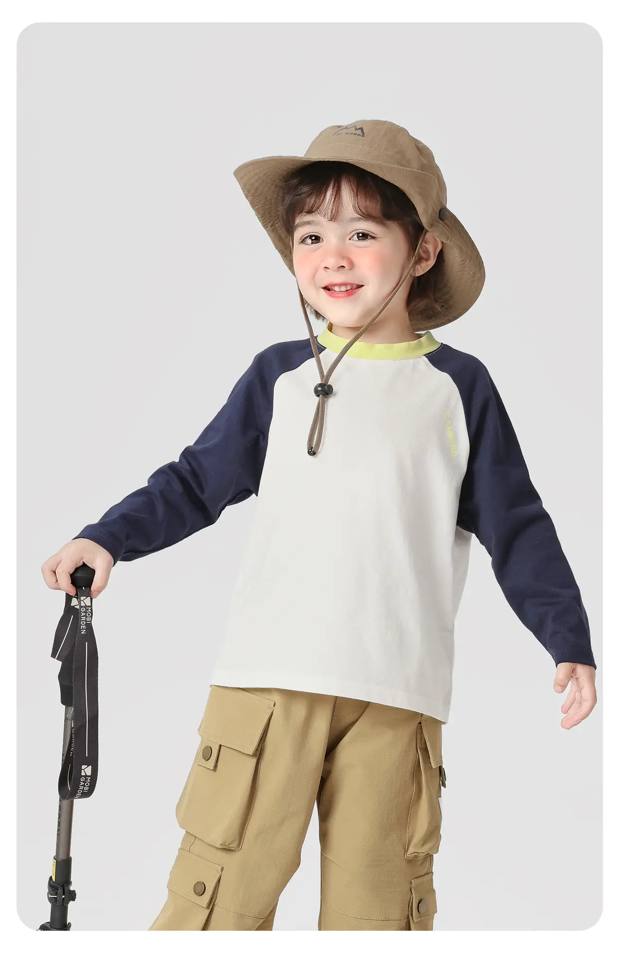 Right European Boys Pure Cotton Long Sleeve T-Shirt Light Blue — feature 18