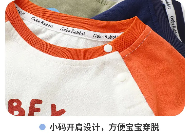 Pure Cotton Printed Long Sleeve T-Shirt for Boys Spring Fall — feature 8