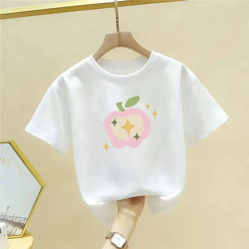 Pure Cotton Cute Cartoon T-Shirt for Girls Boys Large — feature 2
