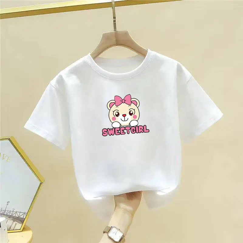 Pure Cotton Cute Cartoon T-Shirt for Girls Boys Large — feature 23