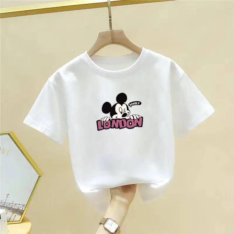 Pure Cotton Cute Cartoon T-Shirt for Girls Boys Large — feature 26