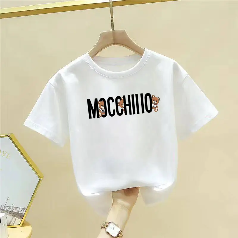 Pure Cotton Cute Cartoon T-Shirt for Girls Boys Large - Image 16