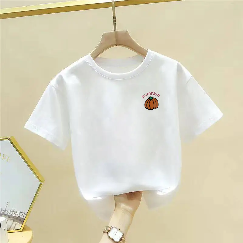 Pure Cotton Cute Cartoon T-Shirt for Girls Boys Large - Image 19