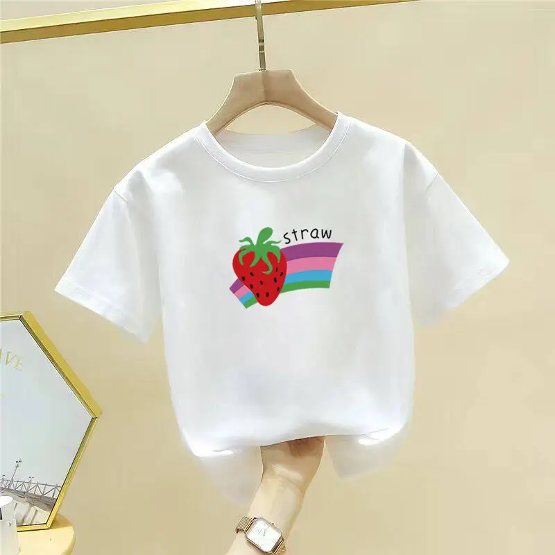 Pure Cotton Cute Cartoon T-Shirt for Girls Boys Large - Image 20
