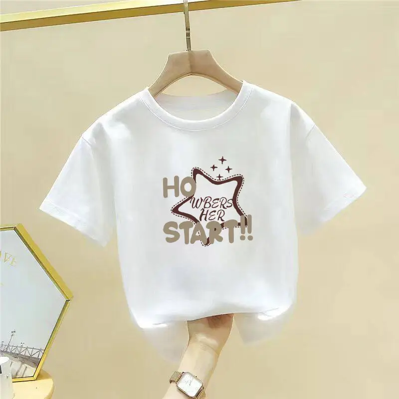 Pure Cotton Cute Cartoon T-Shirt for Girls Boys Large - Image 23