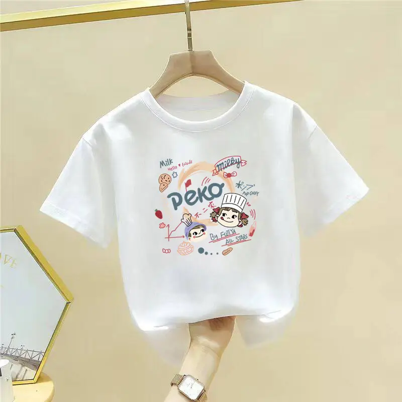Pure Cotton Cute Cartoon T-Shirt for Girls Boys Large - Image 31