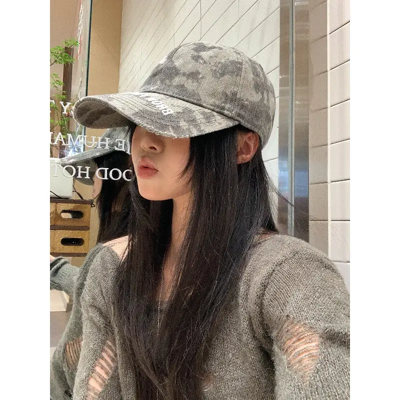 Japanese Retro Camouflage Cap for Women Large - Image 5